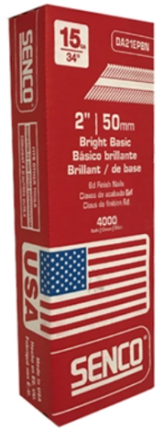 SENCO 15 Ga X  2" BRIGHT FINISH NAIL  ** CALL STORE FOR AVAILABILITY AND TO PLACE ORDER **